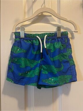 Maamgic Green Alligator toddler Swim Shorts